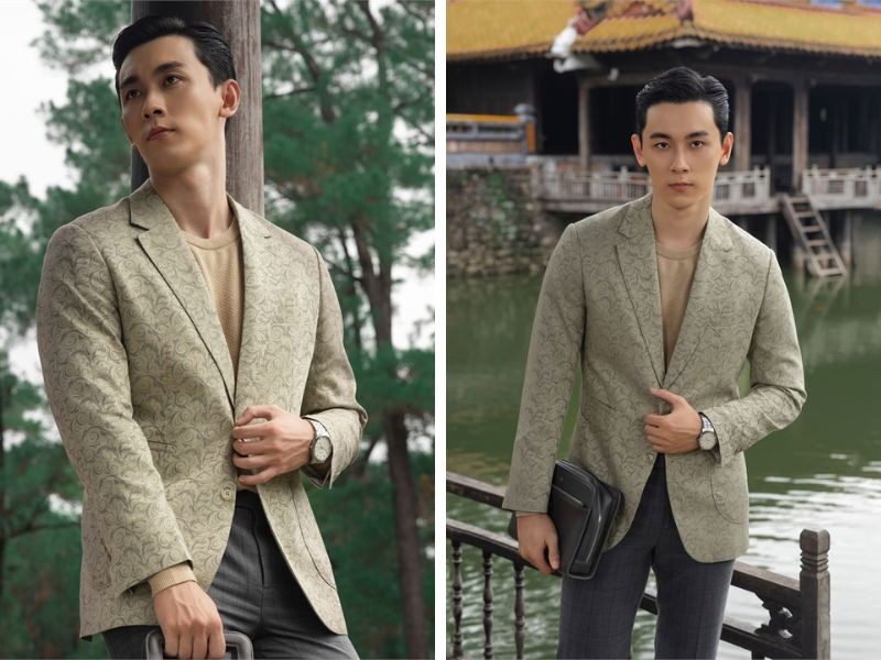 Bỏ túi 9+ mẫu áo blazer dạ nam trẻ trung, lịch lãm hack tuổi