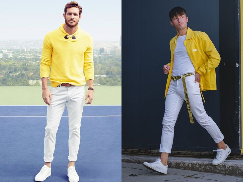 Top 10 cách phối đồ với áo khoác nam màu vàng đẹp và thu hút nhất