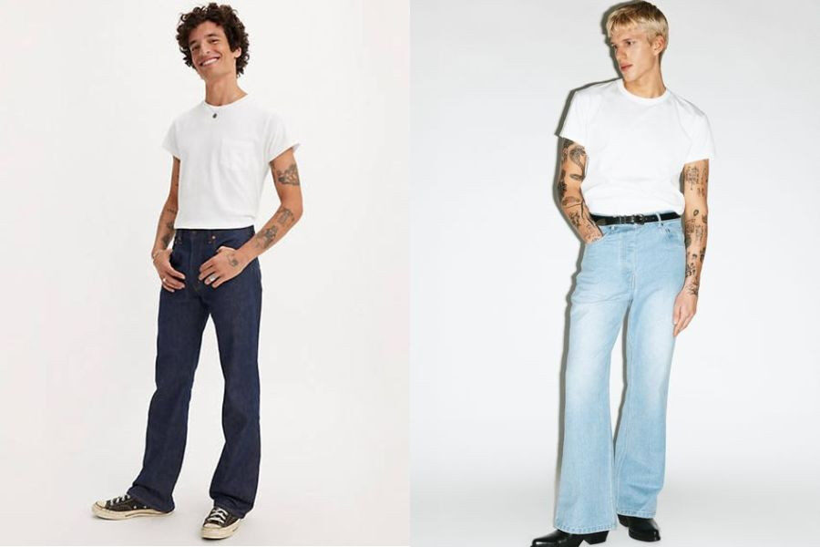 Bootcut jeans là gì? Phối đồ cá tính với chiếc quần bootcut jeans nam