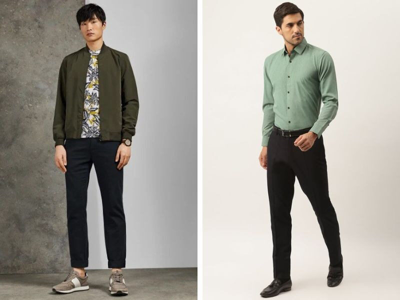 Áo xanh rêu phối quần màu gì nam? 6 cách phối đồ với màu xanh rêu