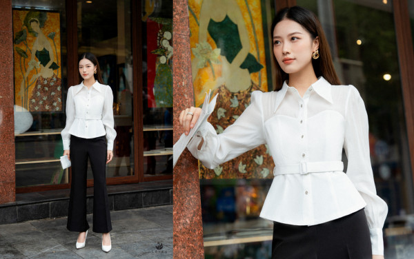 “Bỏ túi” 5 cách phối đồ chất vải tuytsi nâng tầm phong cách của nàng công sở