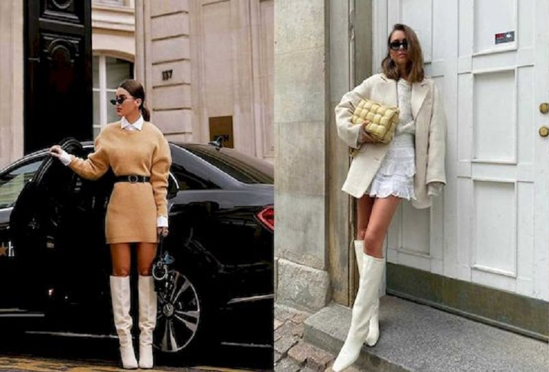 Mix Đồ Với Boot Cổ Ngắn Màu Trắng Siêu Cá Tính Cho Chị Em