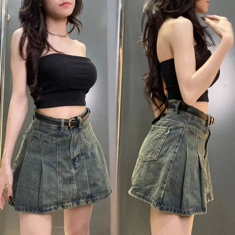 Chân Váy Jean Phối Với Áo Gì Để Luôn Sành Điệu Và Trendy?