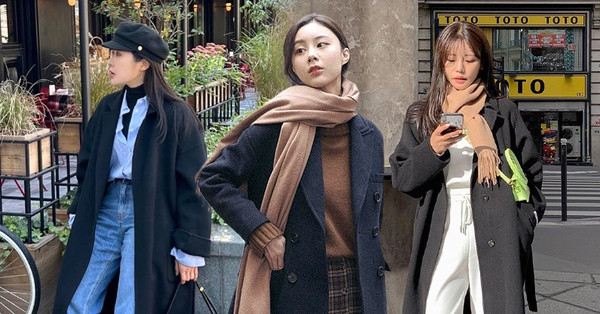 Mix áo dạ với blazer
