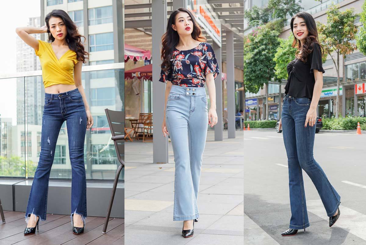 Thời trang quần ống loe và cách phối đồ quần ống loe sành điệu cho nàng