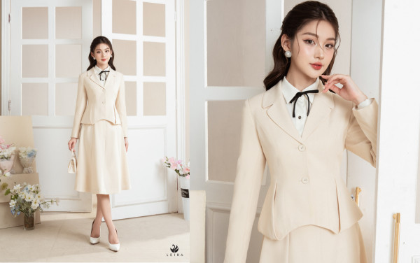 Váy chất vải tuytsi mang đến sự nữ tính