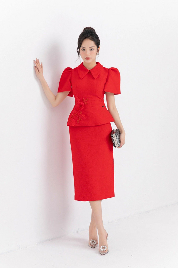 20+ mẫu váy đầm peplum dự tiệc giúp tôn dáng, sang trọng