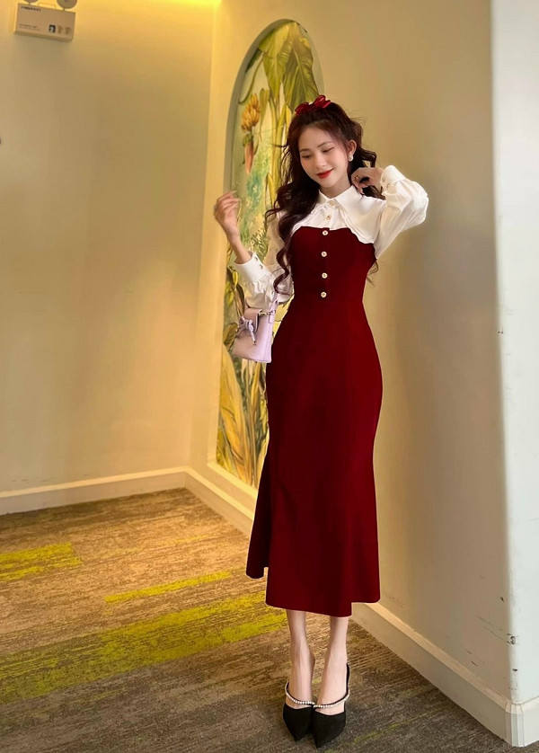 Mẫu váy đầm đỏ dự tiệc tỏa sáng, sang trọng, ưa chuộng.