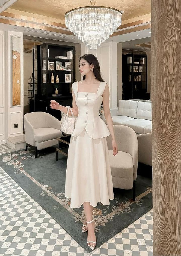 Những mẫu váy trắng dự tiệc cao cấp, đẹp nhất hiện nay