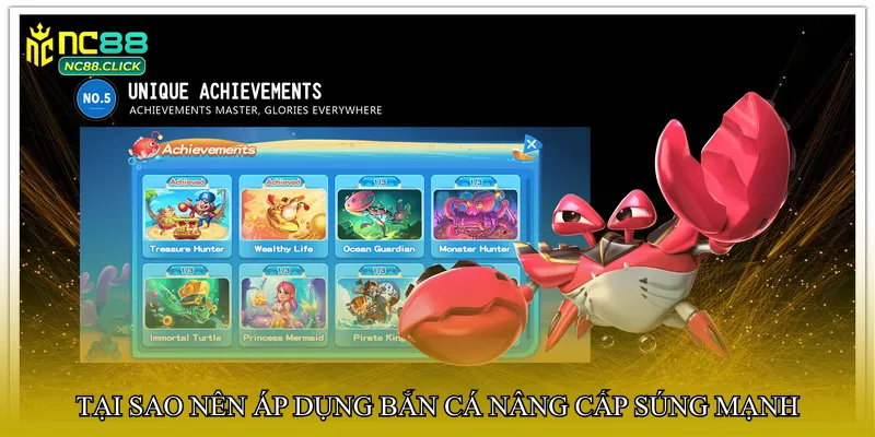 Bắn cá nâng cấp súng mạnh